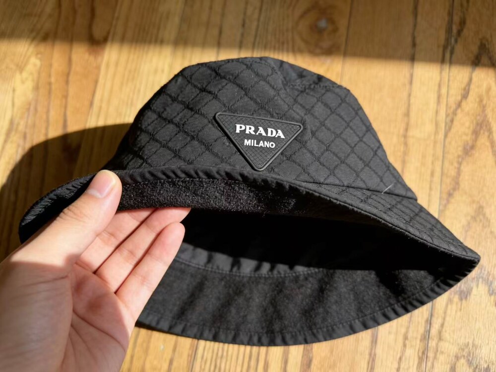 Prada Re Nylon Bucket Hat Black - Picture 2 of 4